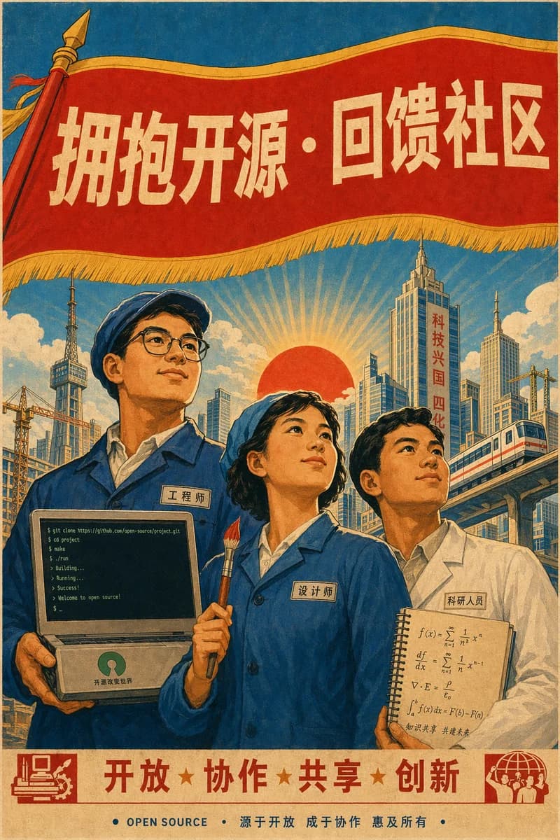 Póster de propaganda años 80