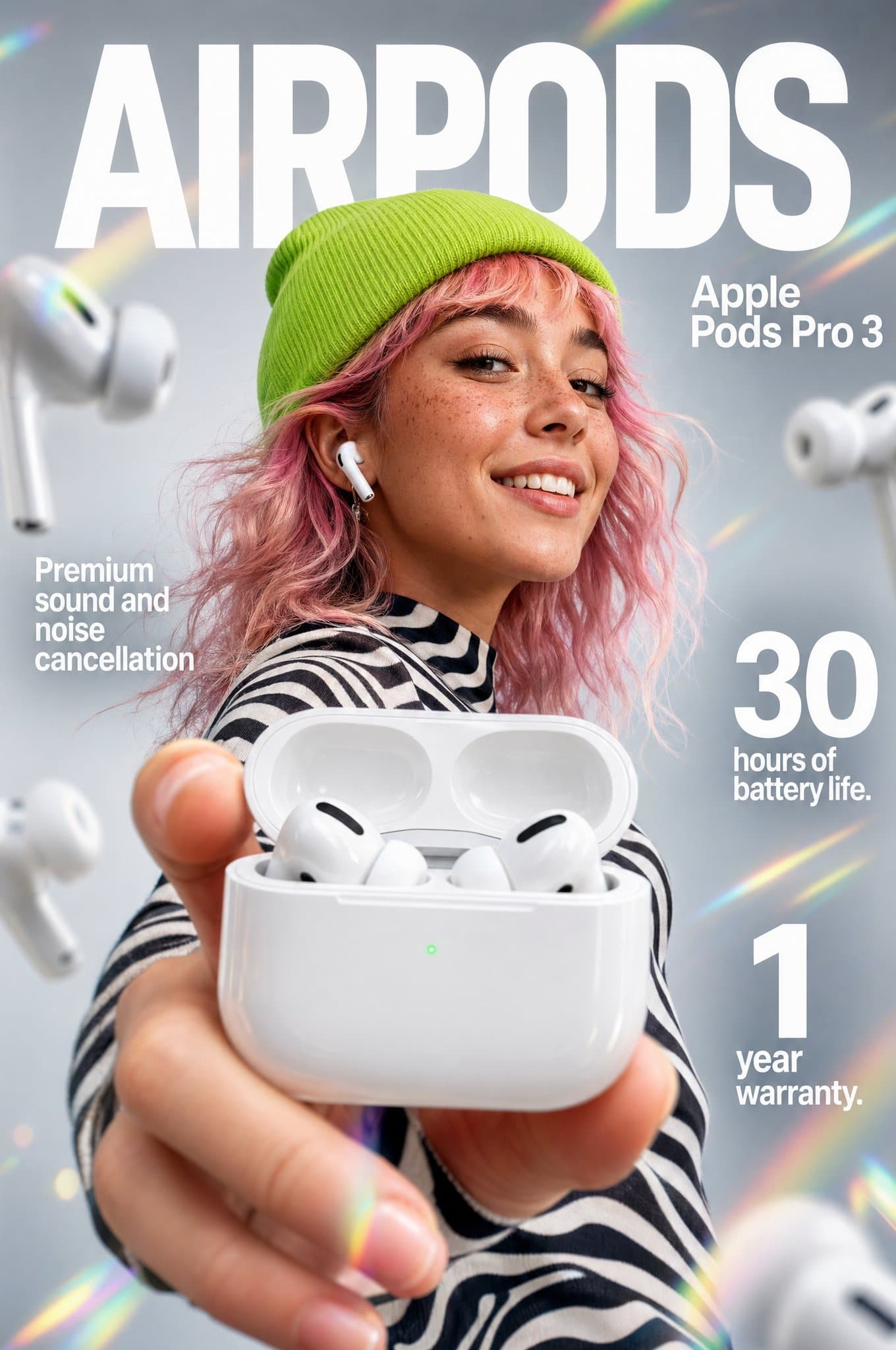 Apple Pods Pro 3 イヤホン Eコマース・インフォグラフィック