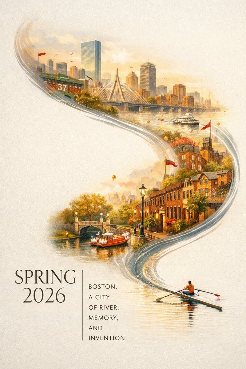 Boston Frühling 2026 Stadtplakat #2
