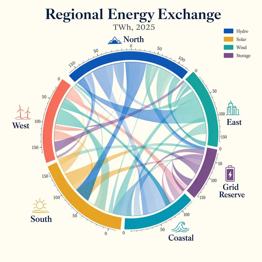 Chord Diagram of Energy Flows