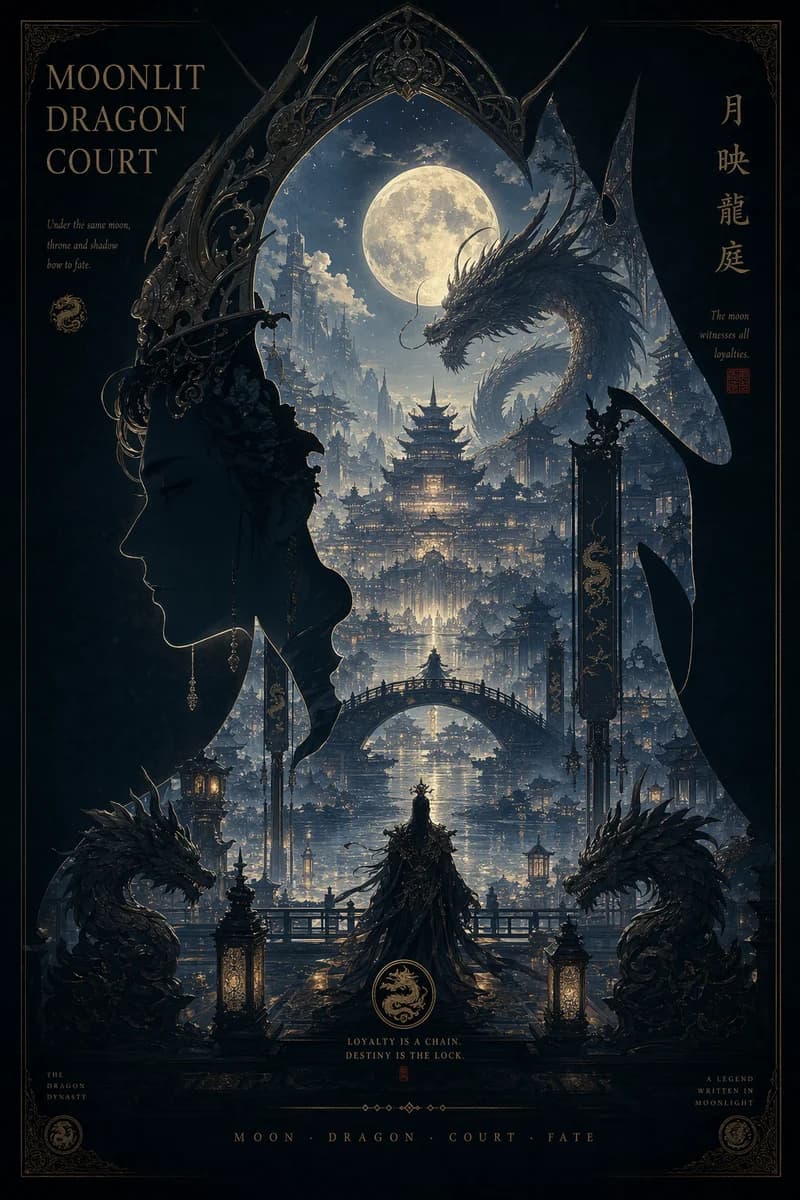 Doppelbelichtungs-Erzählplakat