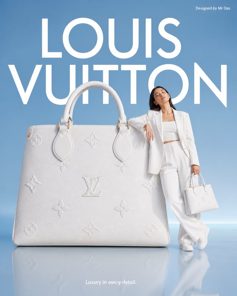 E-Commerce-Hauptbild — Minimalistische Luxusmarken-Werbung