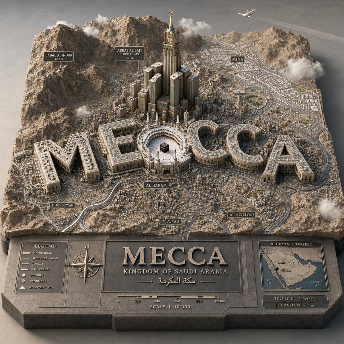 3Dカートグラフィック 都市ジオラマ
