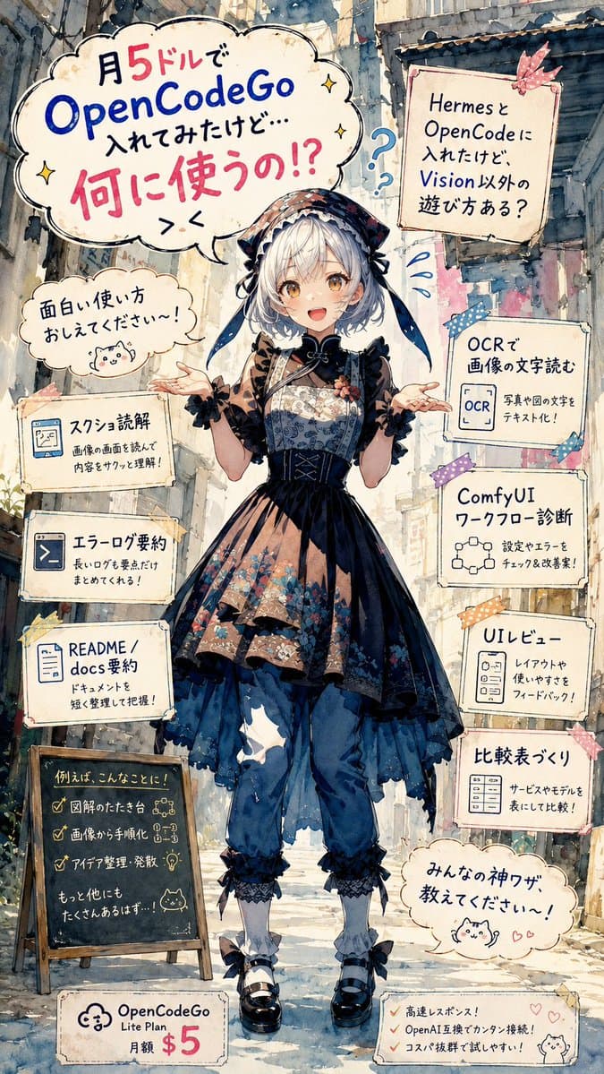Infografik/Edu — Anime OpenCodeGo Use-Case-Plakat