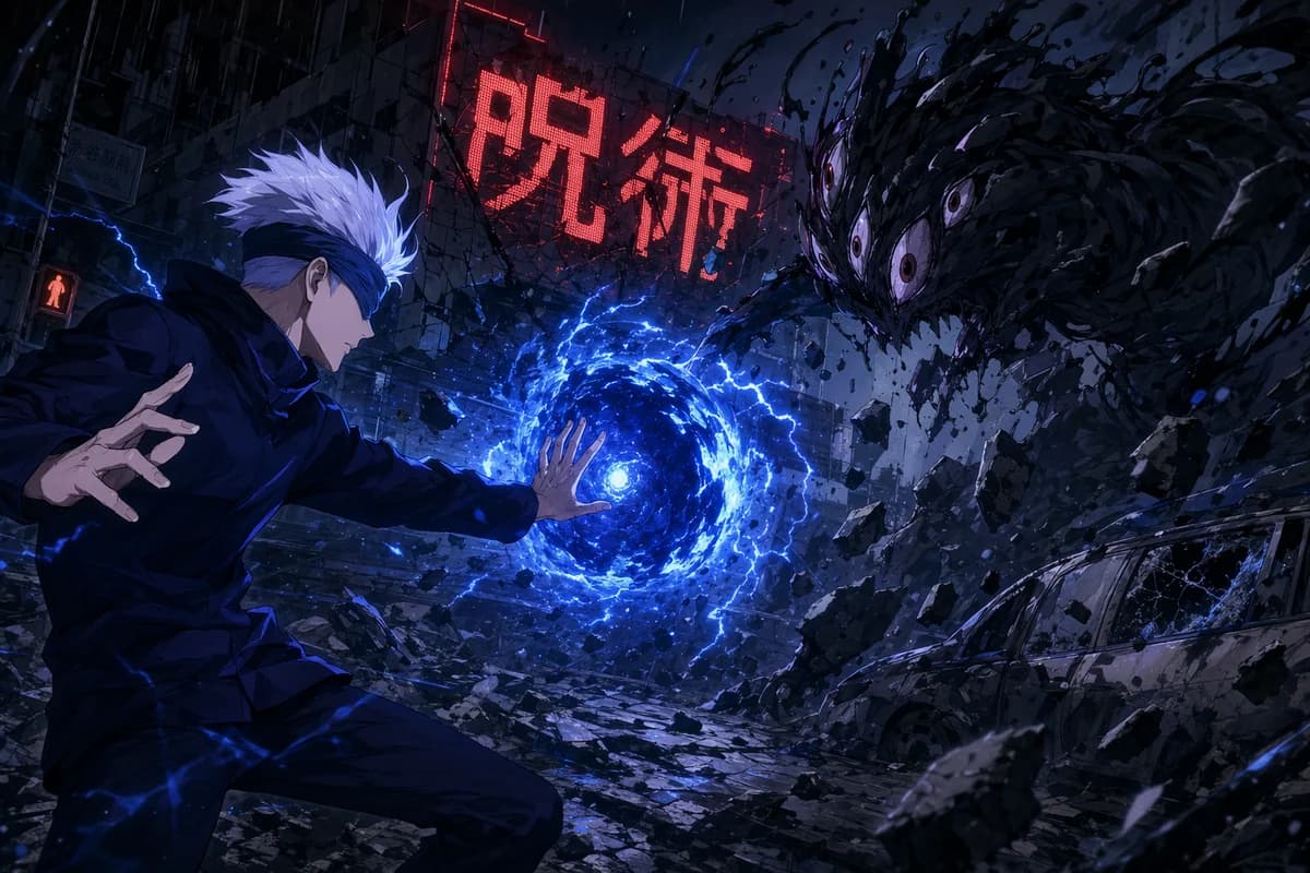 MAPPA風 アニメアクション・スチル(Jujutsu Kaisenの作風)