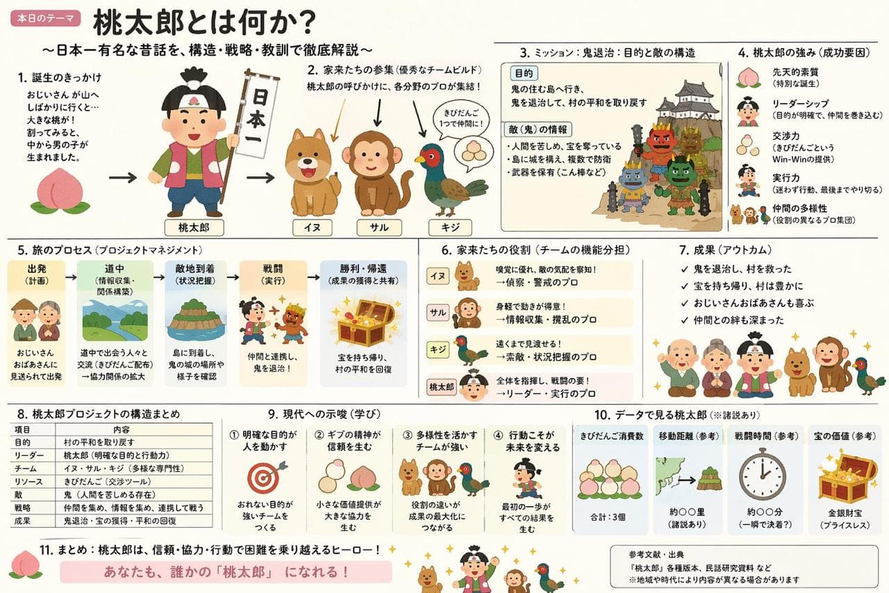 Slide explicativo de Momotaro