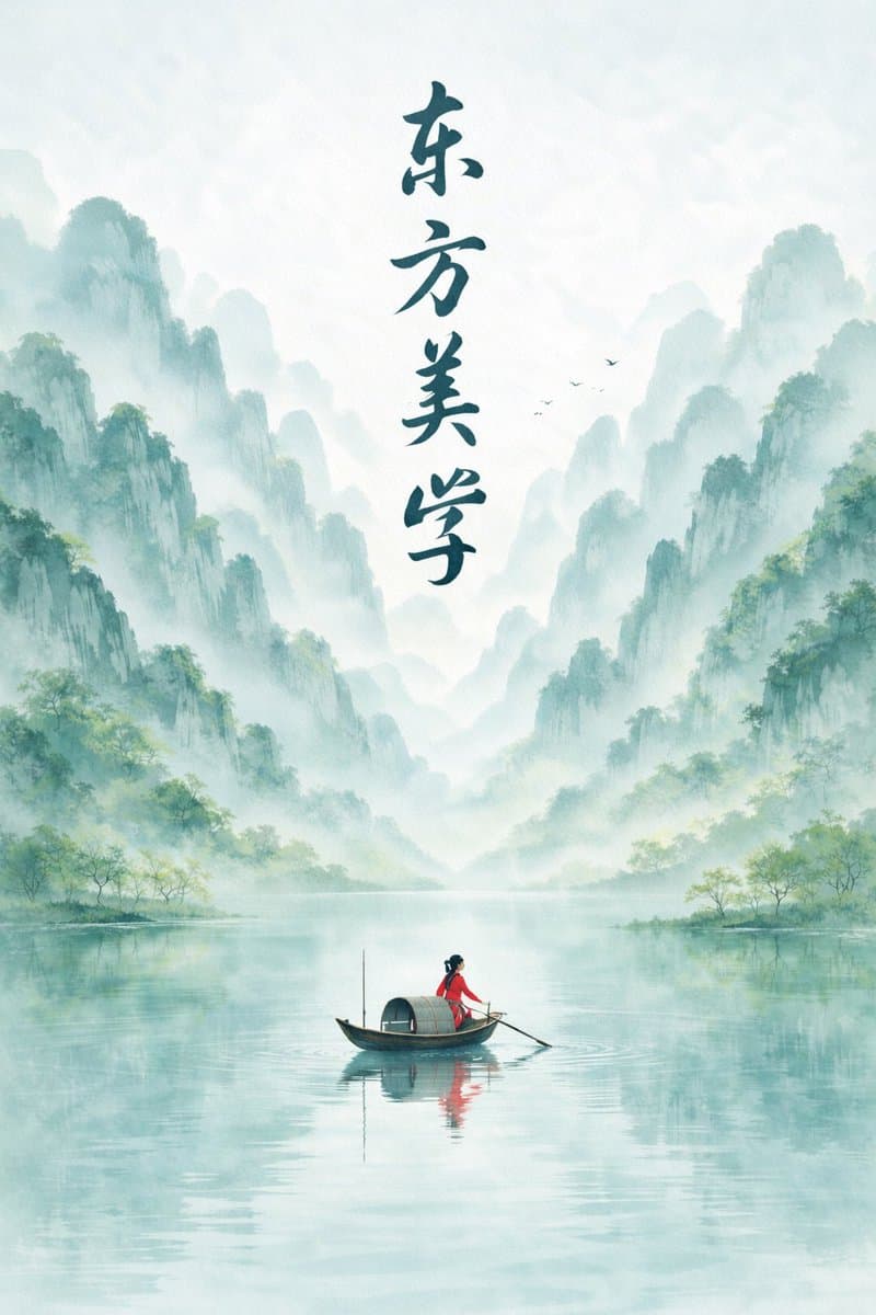 新中華 水墨山水ポスター