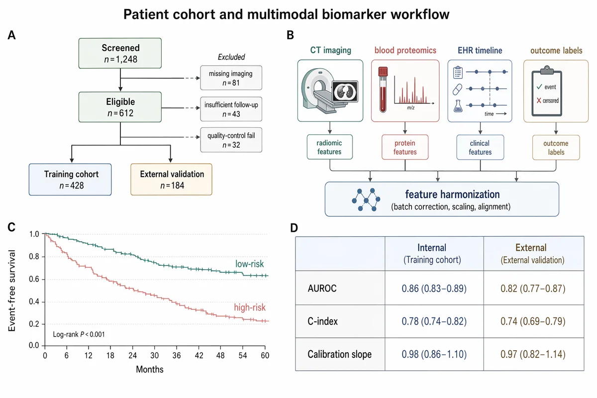 Patientenkohorte und multimodaler Biomarker-Workflow