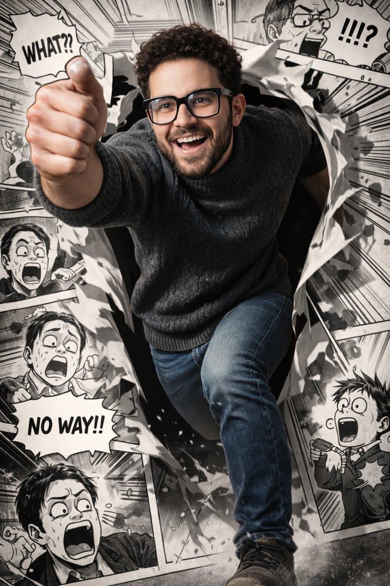 Người chạy comic tả thực phá vỡ chiều không gian