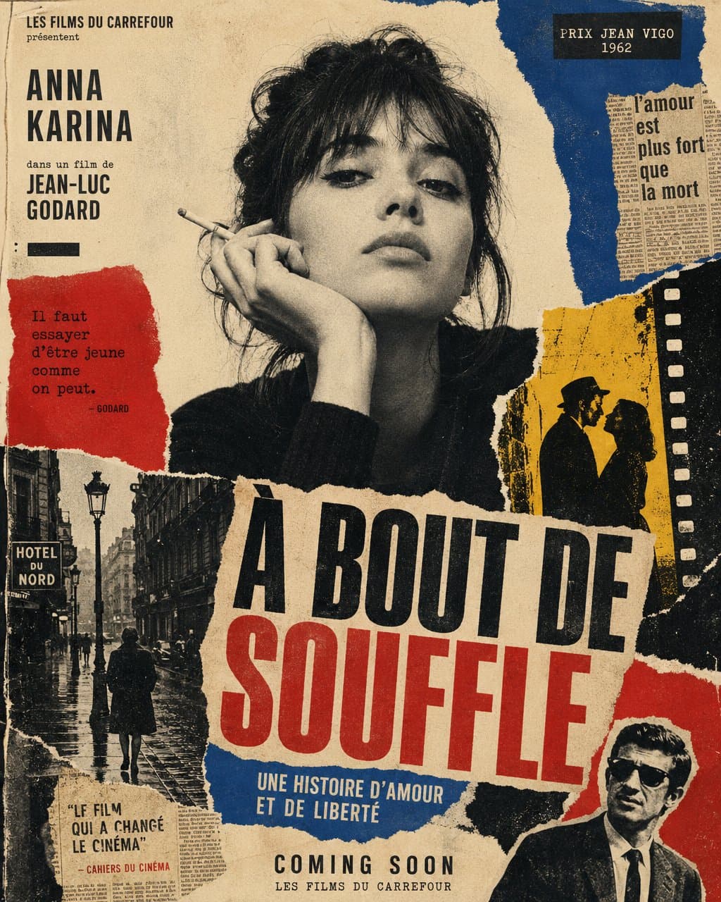 Nouvelle Vague Papierriss-Filmplakat
