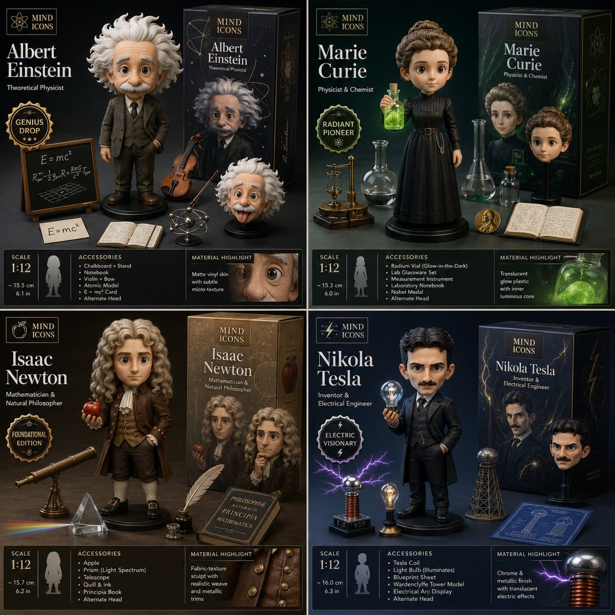 Wissenschaftler Sammelfiguren-Launch-Board