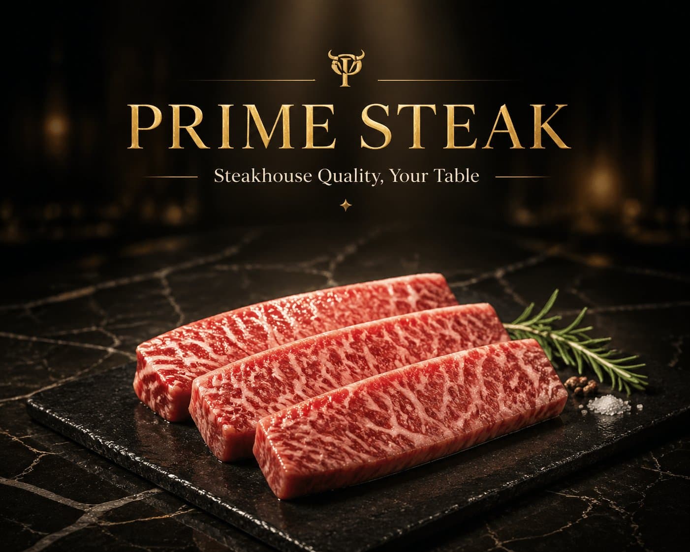 Premium Fleisch- und Meeresfrüchtemarke Hero-Visual
