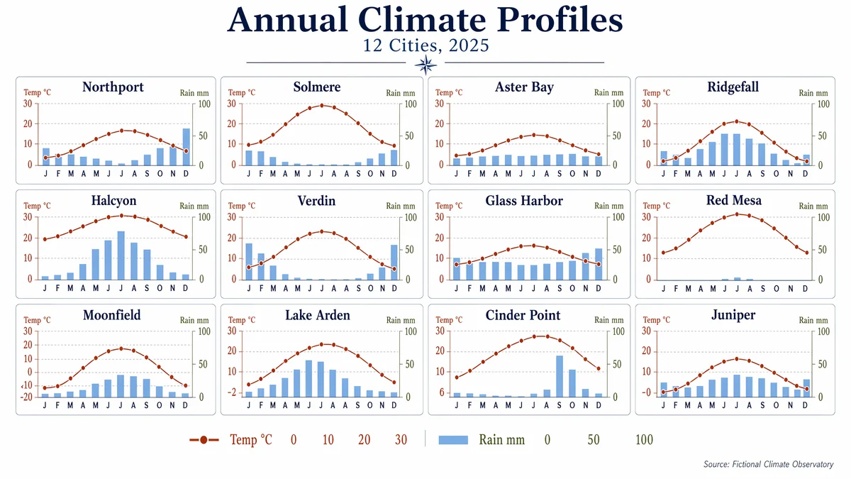 Small Multiples Climate Grid