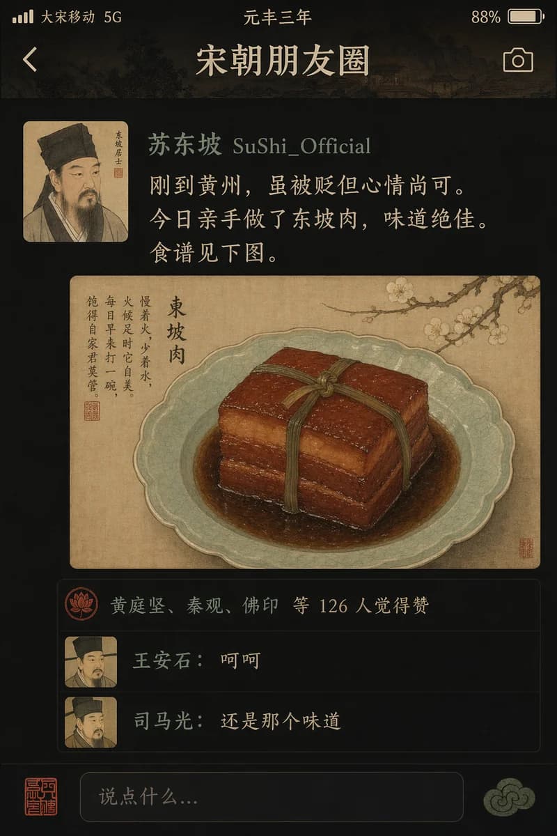 宋代SNS風フィード