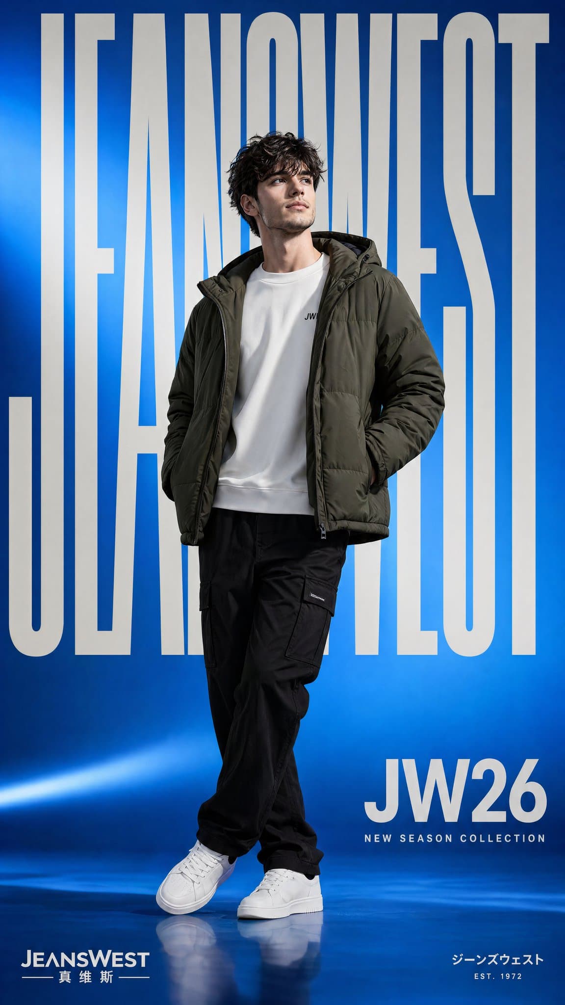Streetwear-Modekampagne Asiatisches Apparel-Plakat