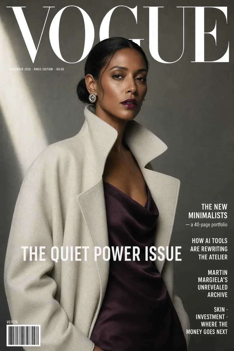 Modemagazin-Cover im Vogue-Stil