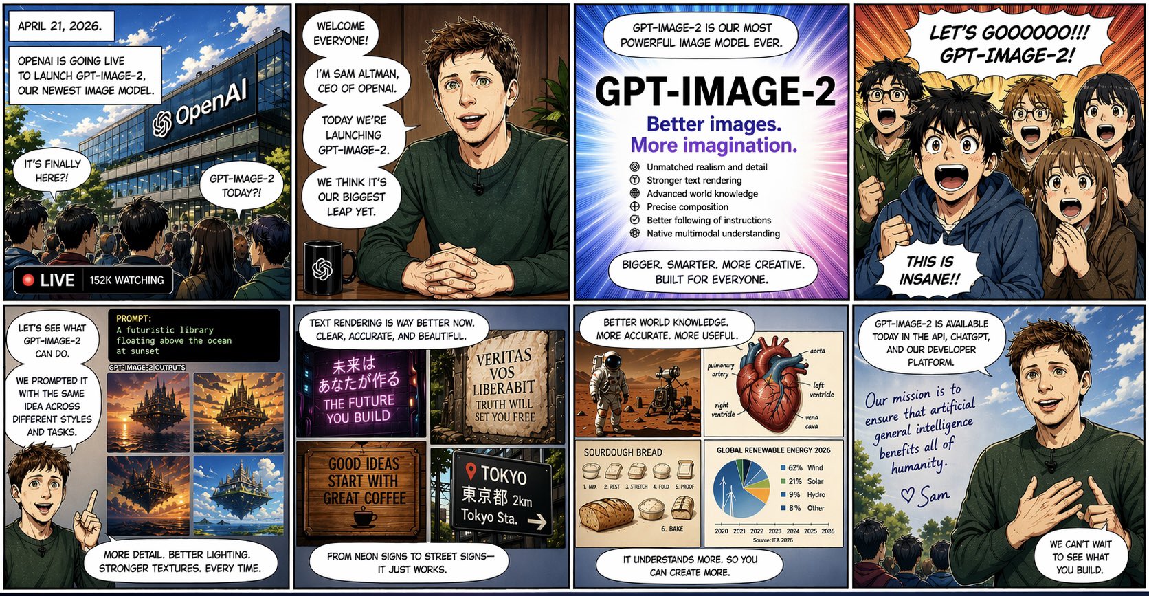 8コマ GPT-image-2 ローンチ漫画