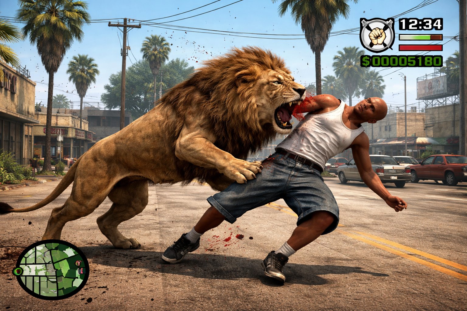 GTA San Andreas ゲームプレイ画面